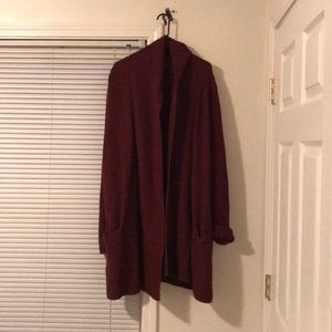 Open front cardigan sweater
